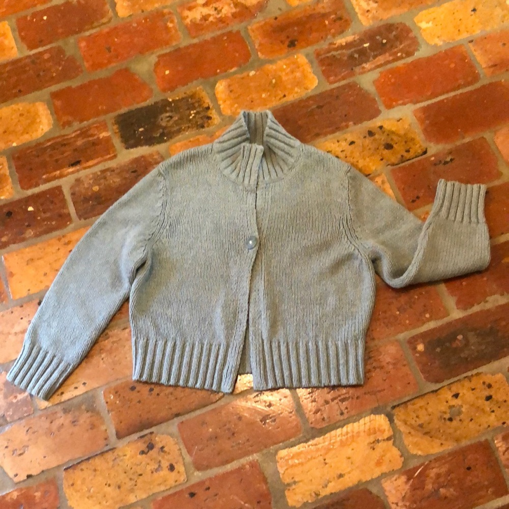 American Eagle Cropped Single Button Cardigan Swe… - image 1